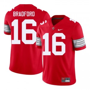Blaine Bradford #16 Ohio State Scarlet Men Embroidery Jersey | Moisture Wicking NCAA Football Gear KwnHD320