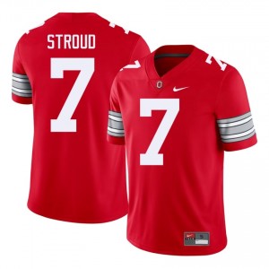 C.J. Stroud #7 OSU Buckeyes Scarlet Men Embroidery Jersey | 2026 Season University Football Edition t4VAV551