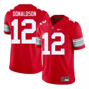 CJ Donaldson #12 Ohio State Buckeyes Scarlet Men Embroidery Jersey | Genuine High School Football Edition u808aq62