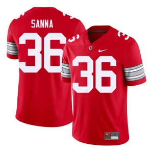 CJ Sanna #36 Ohio State Buckeyes Scarlet Men Embroidery Jersey | Classic NCAA Football Gear 1717P319