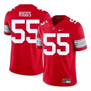 Dalton Riggs #55 Buckeyes Scarlet Men Embroidery Jersey | Elite College Football Merch hpt7k735