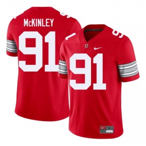 Darryus McKinley #91 Ohio State Buckeyes Scarlet Men Embroidery Jersey | Premium High School Football Wear N1a8nh61
