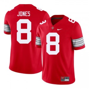 De'Zie Jones #8 Ohio State Buckeyes Scarlet Men Embroidery Jersey | Essential High School Football Apparel 05Q81o21
