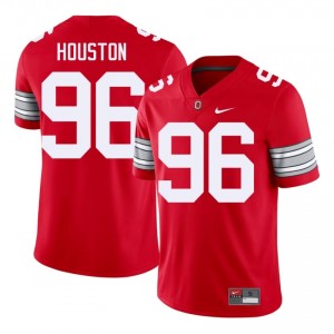 Eddrick Houston #96 OSU Scarlet Men Embroidery Jersey | Gameday University Football Edition wVBD7p95