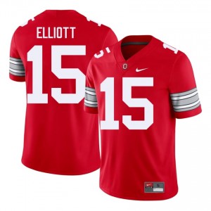 Ezekiel Elliott #15 Ohio State Scarlet Men Embroidery Jersey | Exclusive College Football Edition oOo5M048