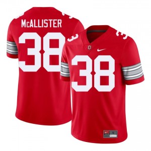 Frankie McAllister #38 Buckeyes Scarlet Men Embroidery Jersey | Essential College Football Uniform HS872J78
