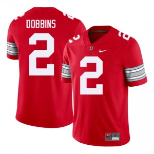 J.K. Dobbins #2 OSU Scarlet Men Embroidery Jersey | Limited University Football Uniform GmV74358