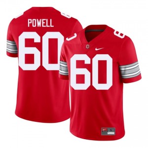 Jaxon Powell #60 OSU Buckeyes Scarlet Men Embroidery Jersey | Authentic High School Football Wear x1J47737