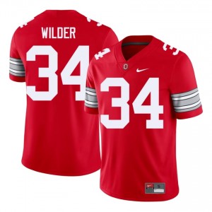 Khary Wilder #34 Ohio State Scarlet Men Embroidery Jersey | Replica College Football Apparel v42m5b68