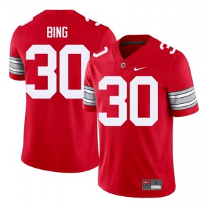 Khmari Bing #30 OSU Buckeyes Scarlet Men Embroidery Jersey | Fresh High School Football Gear Qc7JwL28