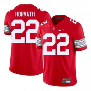 Les Horvath #22 Ohio State Buckeyes Scarlet Men Embroidery Jersey | Classic High School Football Apparel S5Aw4u54
