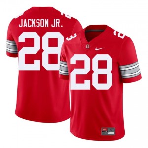 Stanley Jackson Jr. #28 Ohio State Scarlet Men Embroidery Jersey | Officially Licensed NCAA Football Edition 8dKmjo58