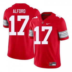 Tarvos Alford #17 Ohio State Buckeyes Scarlet Men Embroidery Jersey | Elite High School Football Merchandise 5SI6A677