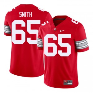 Tucker Smith #65 OSU Buckeyes Scarlet Men Embroidery Jersey | Premium University Football Edition oOJVa183