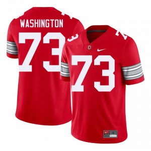 Vasean Washington #73 Ohio State Buckeyes Scarlet Men Embroidery Jersey | Licensed High School Football Edition S4t78I39