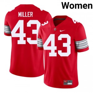 Amar'e Miller #43 OSU Scarlet Women Embroidery Jersey | Elite Thread University Football Merch 640r3e58