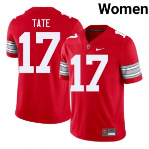 Carnell Tate #17 Ohio State Scarlet Women Embroidery Jersey | Iconic College Football Apparel y5I34I95