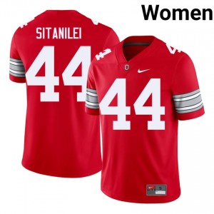 Epi Sitanilei #44 Ohio State Scarlet Women Embroidery Jersey | 2026 Season NCAA Football Gear 8l36n276