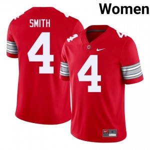 Jeremiah Smith #4 Ohio State Buckeyes Scarlet Women Embroidery Jersey | Essential NCAA Football Uniform 1s1Xmp44
