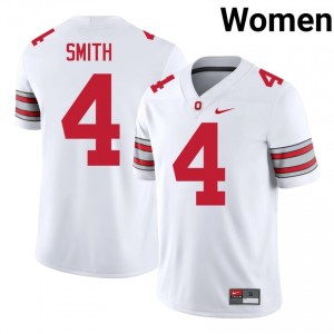 Jeremiah Smith #4 OSU Buckeyes White Women Stitched Jersey | Alumni High School Football Gear 47700F50
