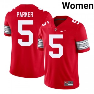 Kyle Parker #5 Buckeyes Scarlet Women Embroidery Jersey | Pro-Grade College Football Apparel h16cNQ83