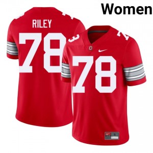 Max Riley #78 Ohio State Buckeyes Scarlet Women Embroidery Jersey | 2026 High School Football Merch l4R0F748
