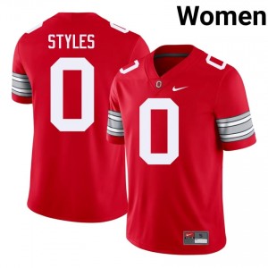 Sonny Styles #0 Ohio State Buckeyes Scarlet Women Embroidery Jersey | Licensed High School Football Merch e78G7578