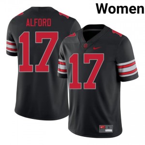 Tarvos Alford #17 OSU Black Women Sewn Jersey | 2026 Season University Football Gear 844O1845