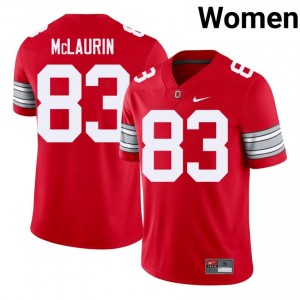 Terry McLaurin #83 Buckeyes Scarlet Women Embroidery Jersey | Essential College Football Apparel TR873891
