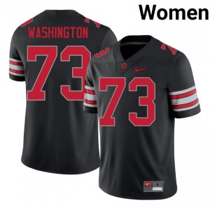 Vasean Washington #73 OSU Black Women Sewn Jersey | Gameday University Football Merchandise 5o0gC519