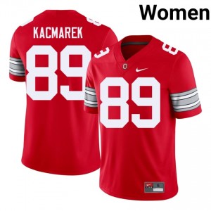 Will Kacmarek #89 OSU Scarlet Women Embroidery Jersey | Officially Licensed University Football Edition sEpoBL31