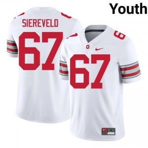 Austin Siereveld #67 Ohio State White Youth Stitched Jersey | Limited College Football Wear AY0NvJ39