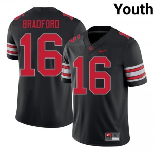 Blaine Bradford #16 Ohio State Black Youth Sewn Jersey | Genuine NCAA Football Wear 8gra4038