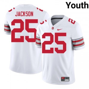 Bo Jackson #25 Ohio State Buckeyes White Youth Stitched Jersey | Elite NCAA Football Apparel B750W782