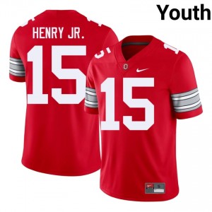Chris Henry Jr. #15 Ohio State Scarlet Youth Embroidery Jersey | Iconic College Football Gear 3U3Q6D94