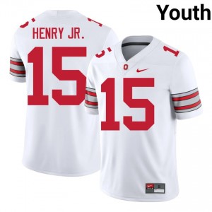 Chris Henry Jr. #15 Ohio State Buckeyes White Youth Stitched Jersey | Essential NCAA Football Wear Qk01sh96
