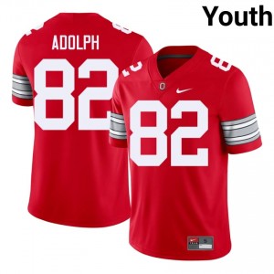 David Adolph #82 OSU Scarlet Youth Embroidery Jersey | Licensed University Football Merch CU5D5096