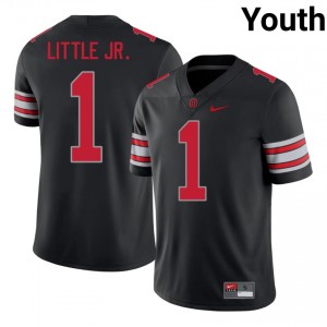 Earl Little Jr. #1 Ohio State Buckeyes Black Youth Sewn Jersey | Elite NCAA Football Wear 6U48I084