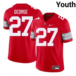 Eddie George #27 Ohio State Scarlet Youth Embroidery Jersey | Limited College Football Apparel e40m8u20