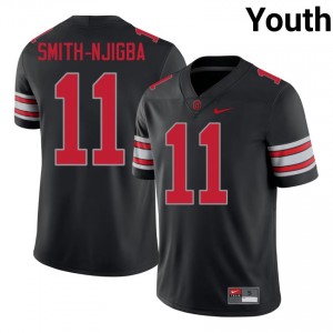 Jaxon Smith-Njigba #11 Buckeyes Black Youth Stitch Jersey | Pro Cut College Football Wear 5d270V25