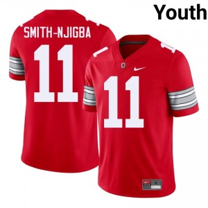 Jaxon Smith-Njigba #11 OSU Buckeyes Scarlet Youth Embroidery Jersey | Elite Thread High School Football Uniform 62rdF840