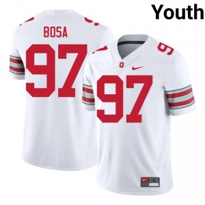 Joey Bosa #97 OSU Buckeyes White Youth Stitched Jersey | Genuine High School Football Merch JI104146