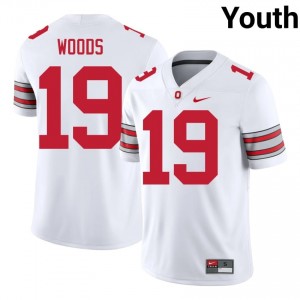 Jordyn Woods #19 Ohio State White Youth Stitched Jersey | Exclusive College Football Wear 6h43v638