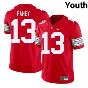 Luke Fahey #13 Ohio State Buckeyes Scarlet Youth Embroidery Jersey | Pro-Grade High School Football Merch N25b2322