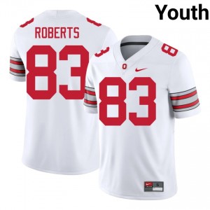 Nate Roberts #83 Ohio State White Youth Stitched Jersey | Exclusive NCAA Football Uniform 4xD55F34