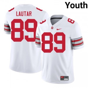 Nick Lautar #89 OSU White Youth Stitched Jersey | Fresh University Football Edition aJ632c14