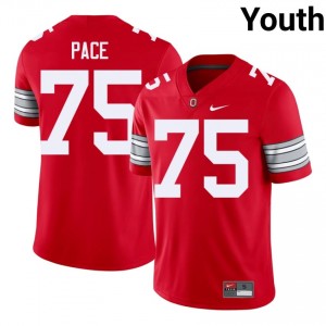 Orlando Pace #75 OSU Scarlet Youth Embroidery Jersey | Classic University Football Edition 20s7t491