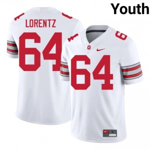 Simon Lorentz #64 Ohio State White Youth Stitched Jersey | 2026 Season NCAA Football Merchandise UG5yaG58