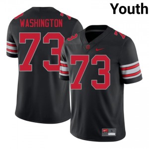 Vasean Washington #73 Ohio State Buckeyes Black Youth Stitch Jersey | Limited High School Football Apparel 8n60v514